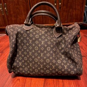 Louis Vuitton Speedy Handbag Mini Lin 30